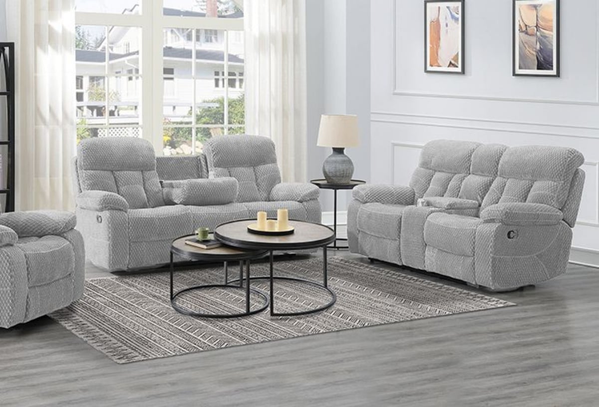 Picture of Luna Stone Reclining Sofa & Console Loveseat