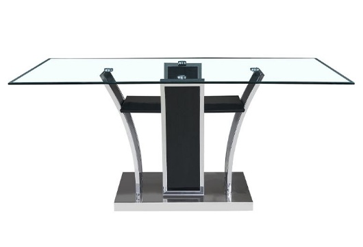 Picture of Mirage Dark Grey/Chrome Dining Table
