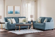 Picture of Cashton Blue Sofa & Loveseat