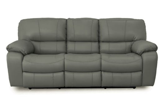 Picture of Madras Grey Leather Reclining Sofa