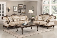 Picture of Dynasty Gold Wood Trim Sofa