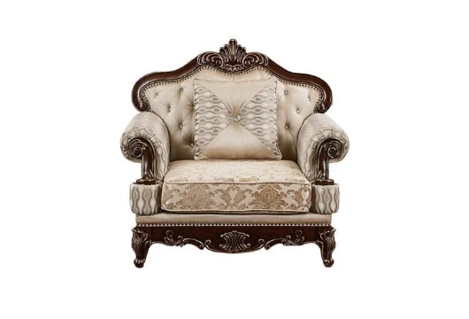 Picture of Dynasty Gold Wood Trim Chair