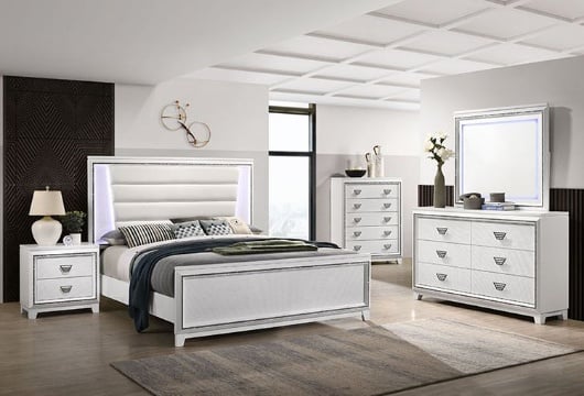Picture of Moondance White 5 PC King Bedroom