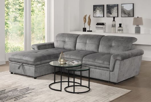 Picture of Silas Grey Sofa Chaise