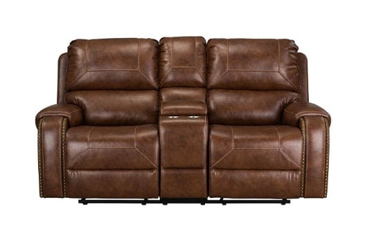 Picture of Winslow Brown Reclining Console Loveseat