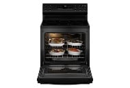 Picture of GE Black Electric Range with Self-Clean