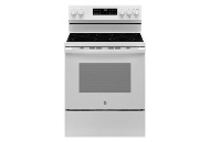 Picture of GE White Electric Range with Self-Clean