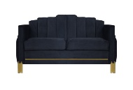 Picture of Empire Black Loveseat With LED Lights