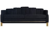 Picture of Empire Black Sofa & Loveseat With LED Lights