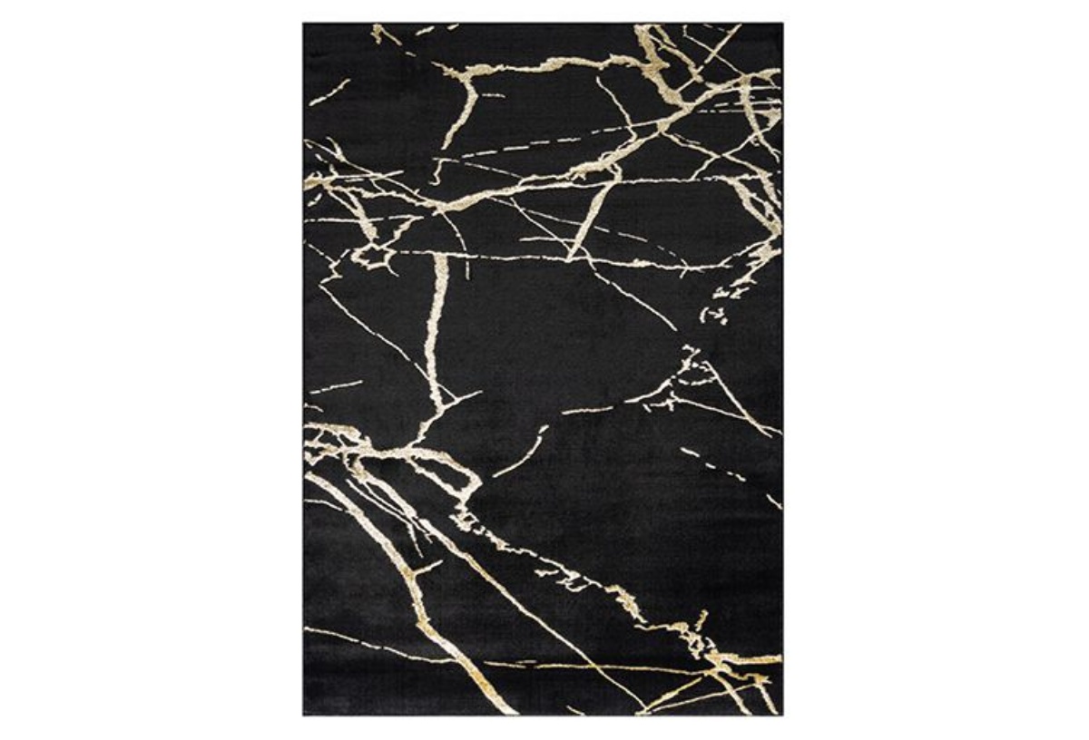 Picture of Impress Black/Gold Accent Rug