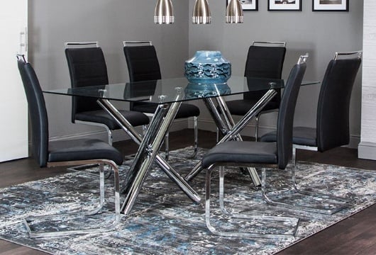 Picture of Mantis 7 PC Dining Room - Black