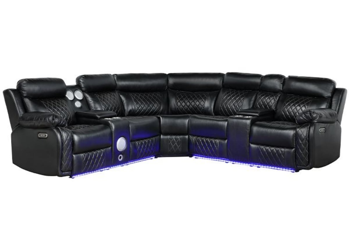Picture of Maverick Power Reclining Sectional With Bluetooth