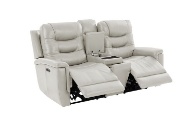 Picture of Abbott Cream Power Reclining Sofa & Console Loveseat