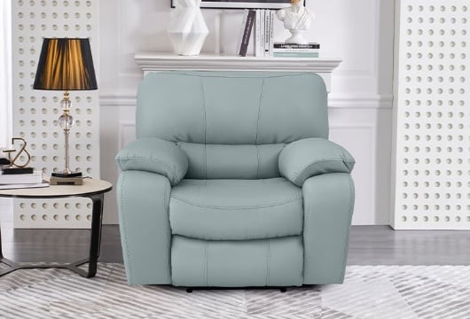 Picture of Dominic Aqua Leather Power Recliner