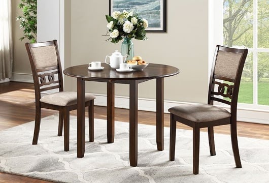 Picture of Gia Cherry 3 PC Dropleaf Dining Set