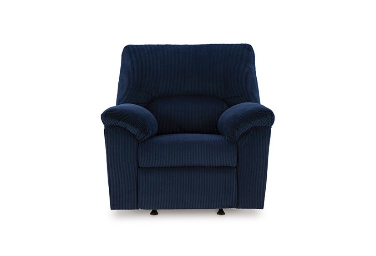 Picture of SimpleJoy Navy Rocker Recliner