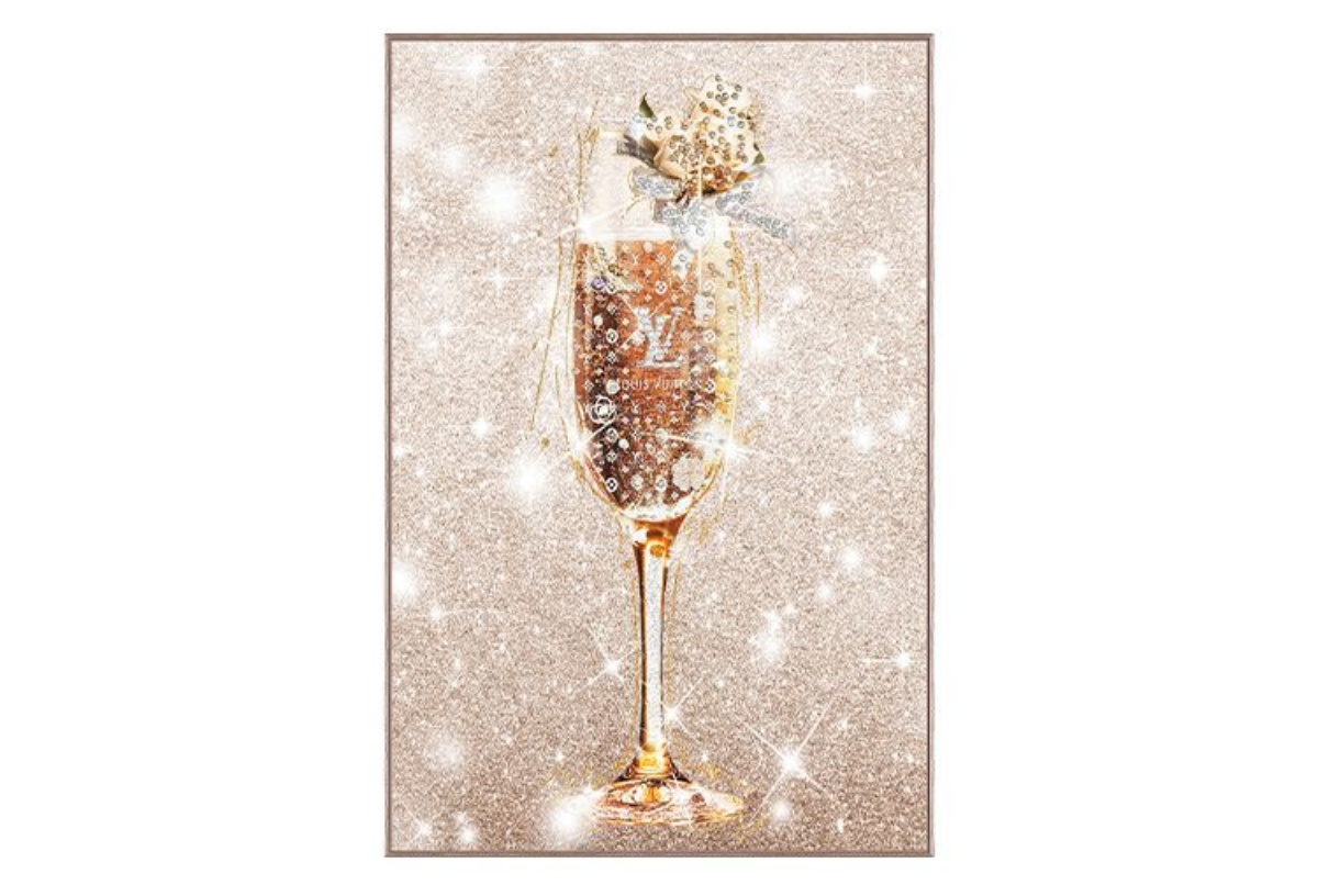 Picture of Gold Sparkle Glass