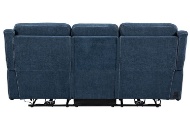 Picture of Bristol Blue Reclining Sofa & Console Loveseat