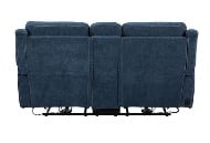 Picture of Bristol Blue Reclining Sofa & Console Loveseat