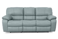 Picture of Dominic Aqua Leather Power Reclining Sofa & Console Loveseat