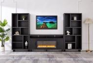 Picture of Banff Espresso 3 PC Wall Unit With Fireplace