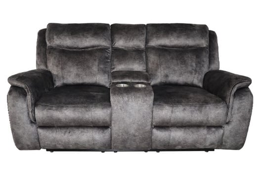 Picture of Park City Grey Reclining Console Loveseat