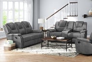Picture of Diamante Grey Power Reclining Sofa