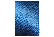 Picture of Blue Retro Shag Accent Rug