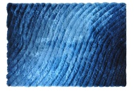 Picture of Blue Retro Shag Accent Rug