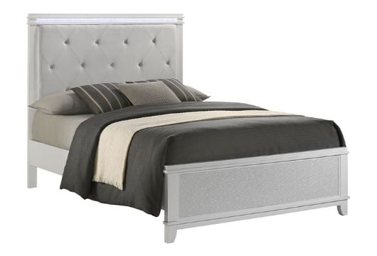 Picture of Elsa White 3 PC Full Bed With LED Lights