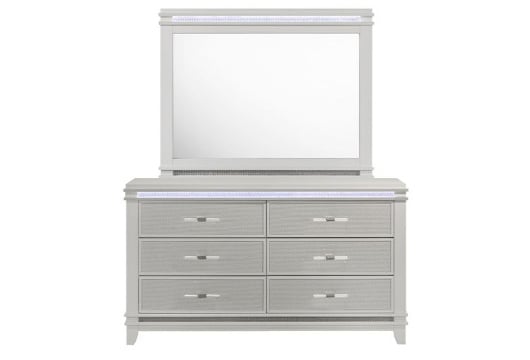 Picture of Elsa White Dresser & Mirror