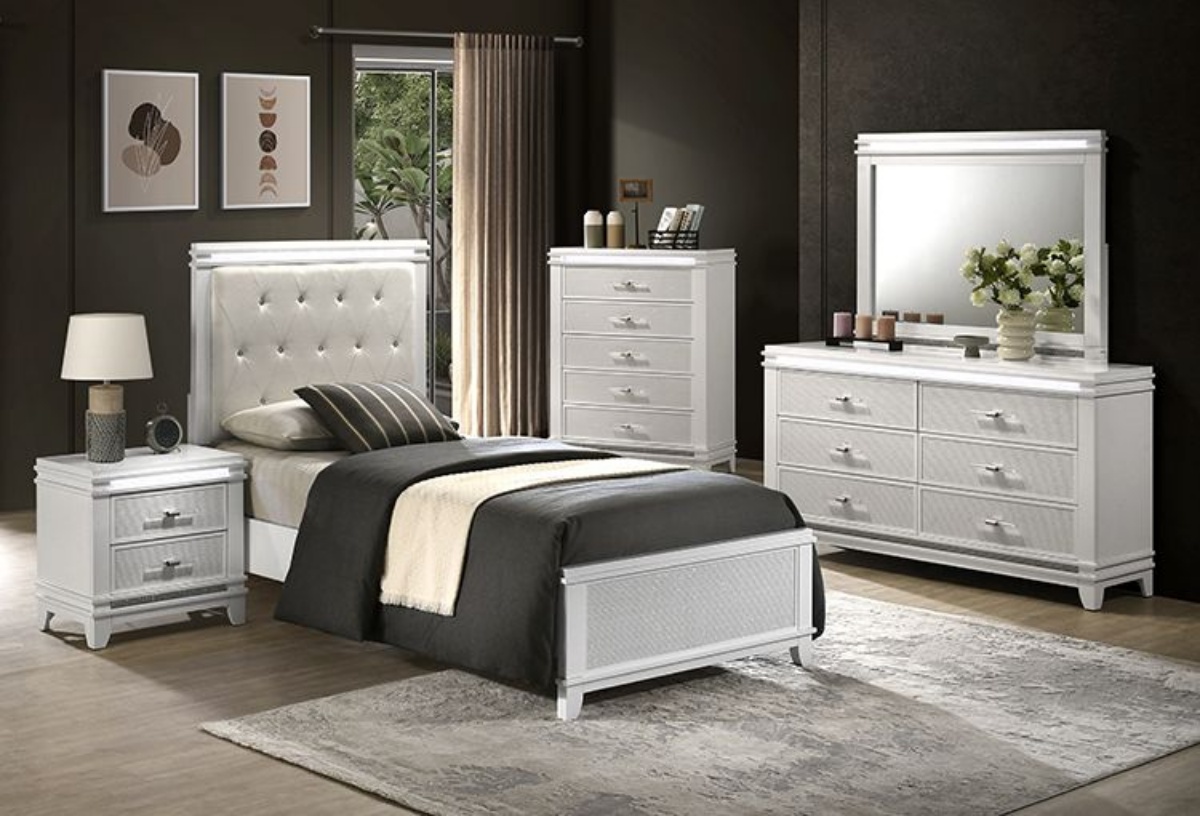 Picture of Elsa White 5 PC Twin Bedroom