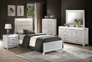 Picture of Elsa White 5 PC Twin Bedroom