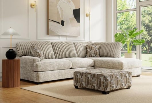 Picture of Braxton Beige 2 PC Sectional