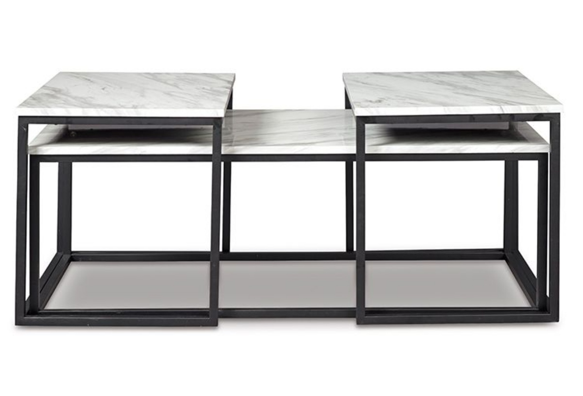 Picture of Donnesta Gray/Black Occasional Table Set (3/CN)