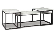Picture of Donnesta Gray/Black Occasional Table Set (3/CN)