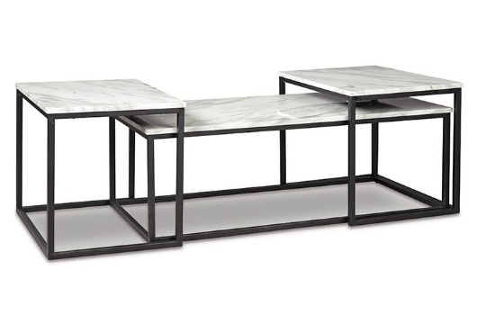 Picture of Donnesta Gray/Black Occasional Table Set (3/CN)
