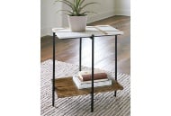 Picture of Braxmore White/Light Brown Accent Table