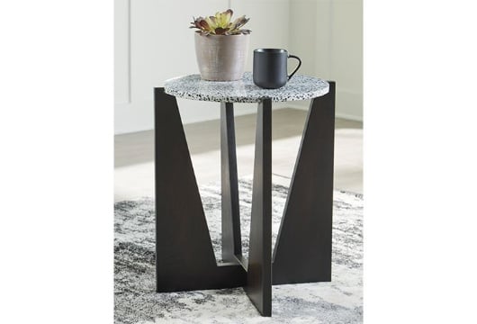 Picture of Tellrich Black/White Accent Table