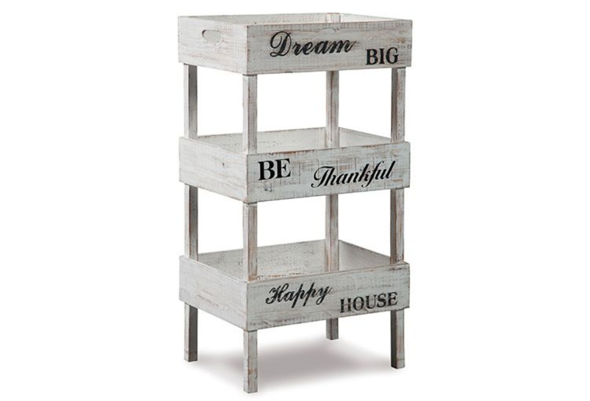 Picture of Yulton Antique White Storage Shelf