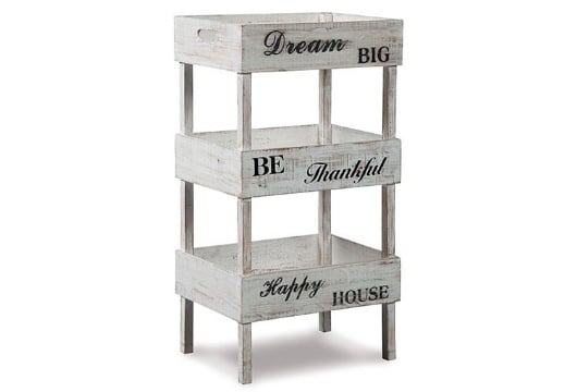 Picture of Yulton Antique White Storage Shelf