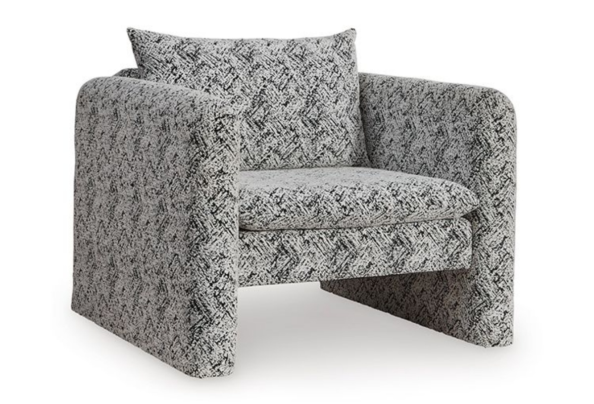 Picture of Kenbell Black/White Accent Chair