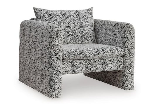 Picture of Kenbell Black/White Accent Chair