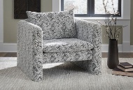 Picture of Kenbell Black/White Accent Chair
