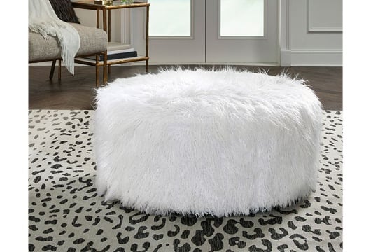 Picture of Galice White Oversized Accent Ottoman