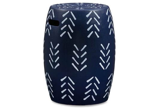 Picture of Genemore Navy/White Stool