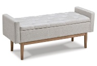 Picture of Briarson Beige/Brown Storage Bench