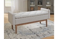 Picture of Briarson Beige/Brown Storage Bench
