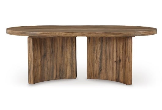 Picture of Austanny Warm Brown Oval Cocktail Table