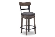 Picture of Caitbrook Gray UPH Swivel Barstool (1/CN)